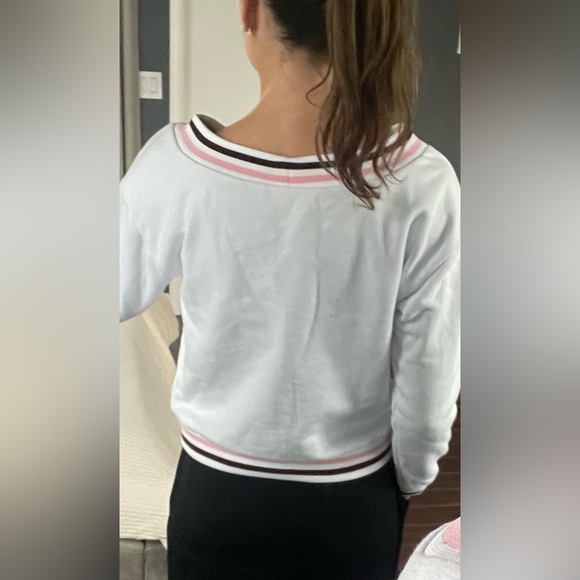 American Apparel Pink Stripe Size XS Sweatshirt - Picture 6 of 11